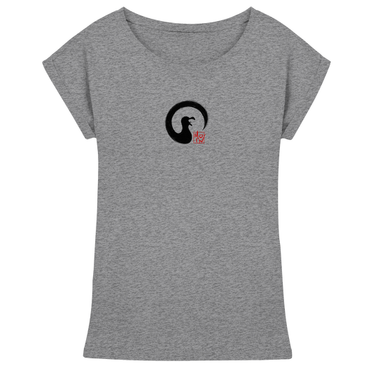Moin kreischende japanische Enso Möwe - Womens Extended Shoulder T-Shirt
