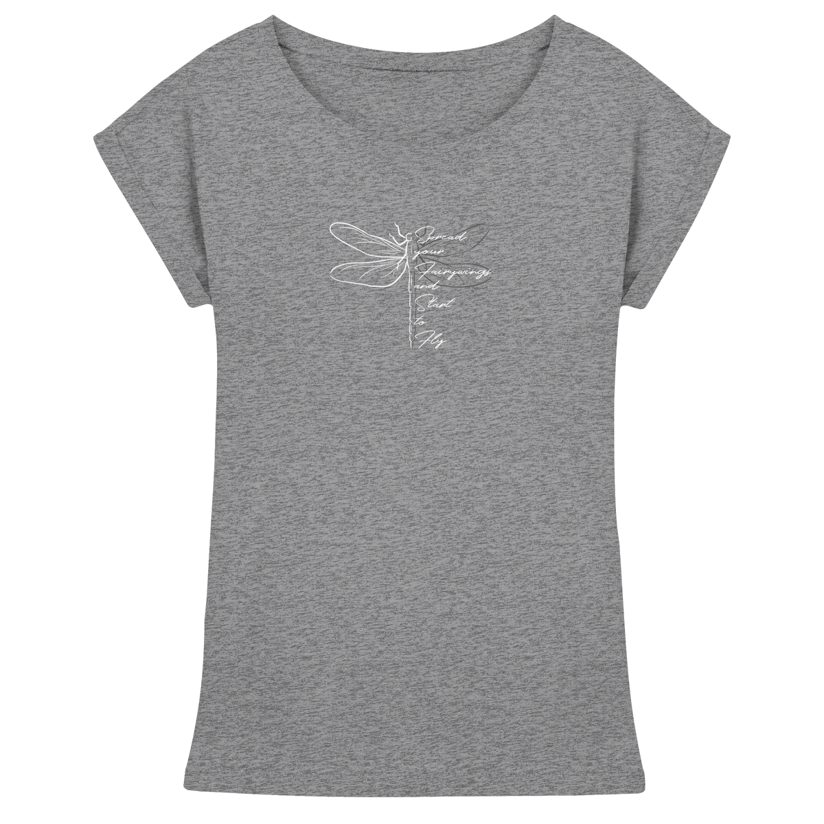 Breite die Flügel aus und flieg los | Libelle - Womens Extended Shoulder T-Shirt