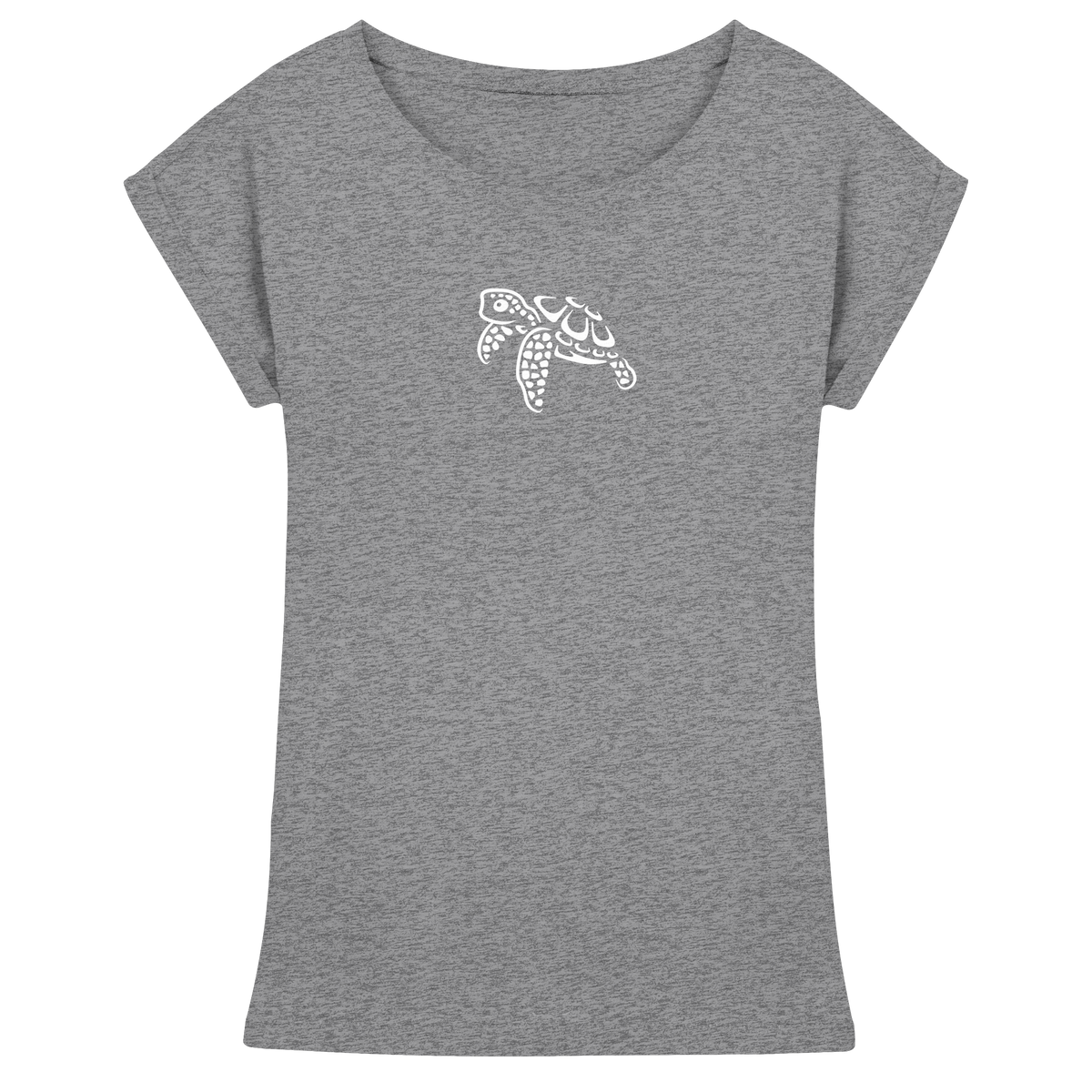 schwimmende Meeres-Schildkröte - Womens Extended Shoulder T-Shirt