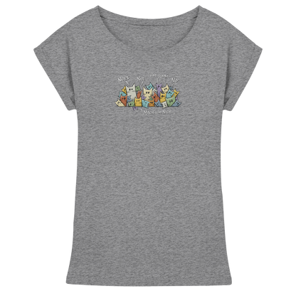 Nope, Nee, Nö Katzen - Womens Extended Shoulder T-Shirt