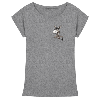 Lustiger lässiger Esel - Womens Extended Shoulder T-Shirt