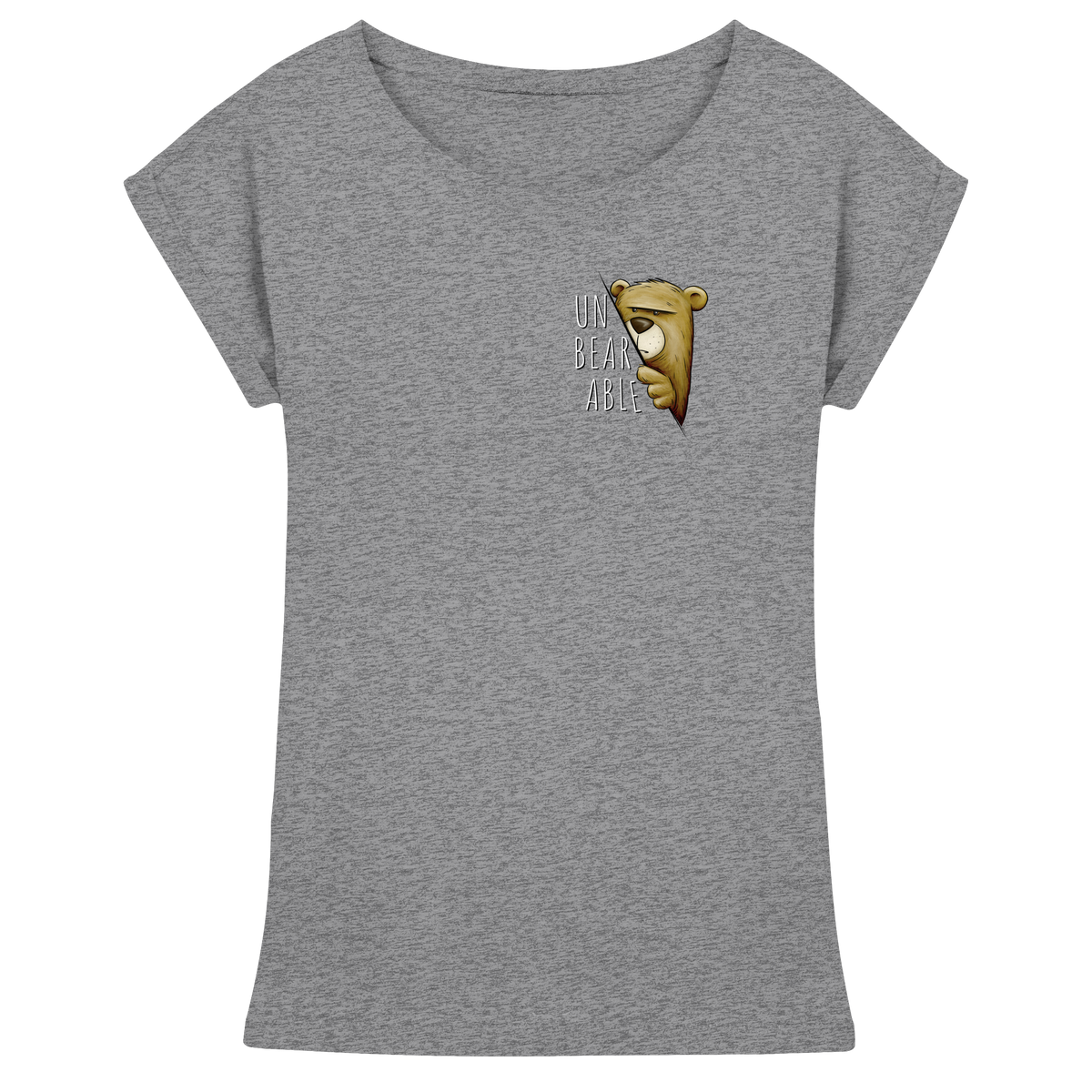 Unbearable – Unerträglich Bär - Womens Extended Shoulder T-Shirt