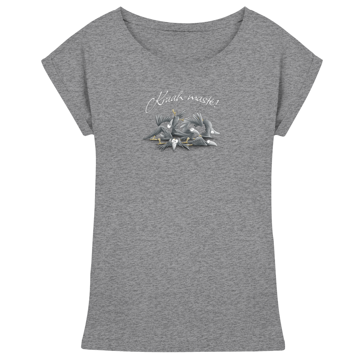 Kraah-masté! Yoga Raben Krähen - Womens Extended Shoulder T-Shirt