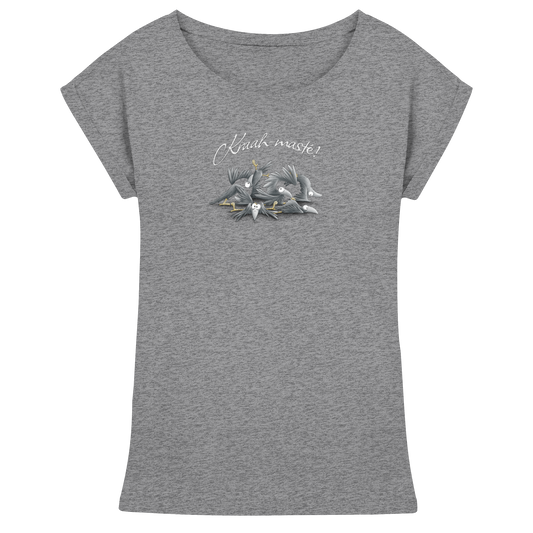 Kraah-masté! Yoga Raben Krähen - Womens Extended Shoulder T-Shirt