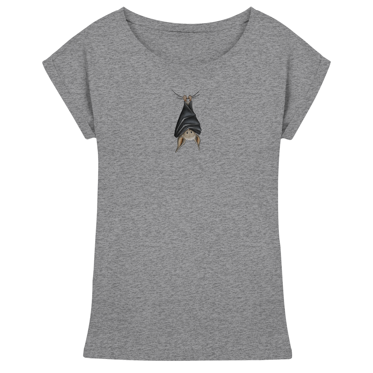 Lustig chillende Fledermaus - Womens Extended Shoulder T-Shirt