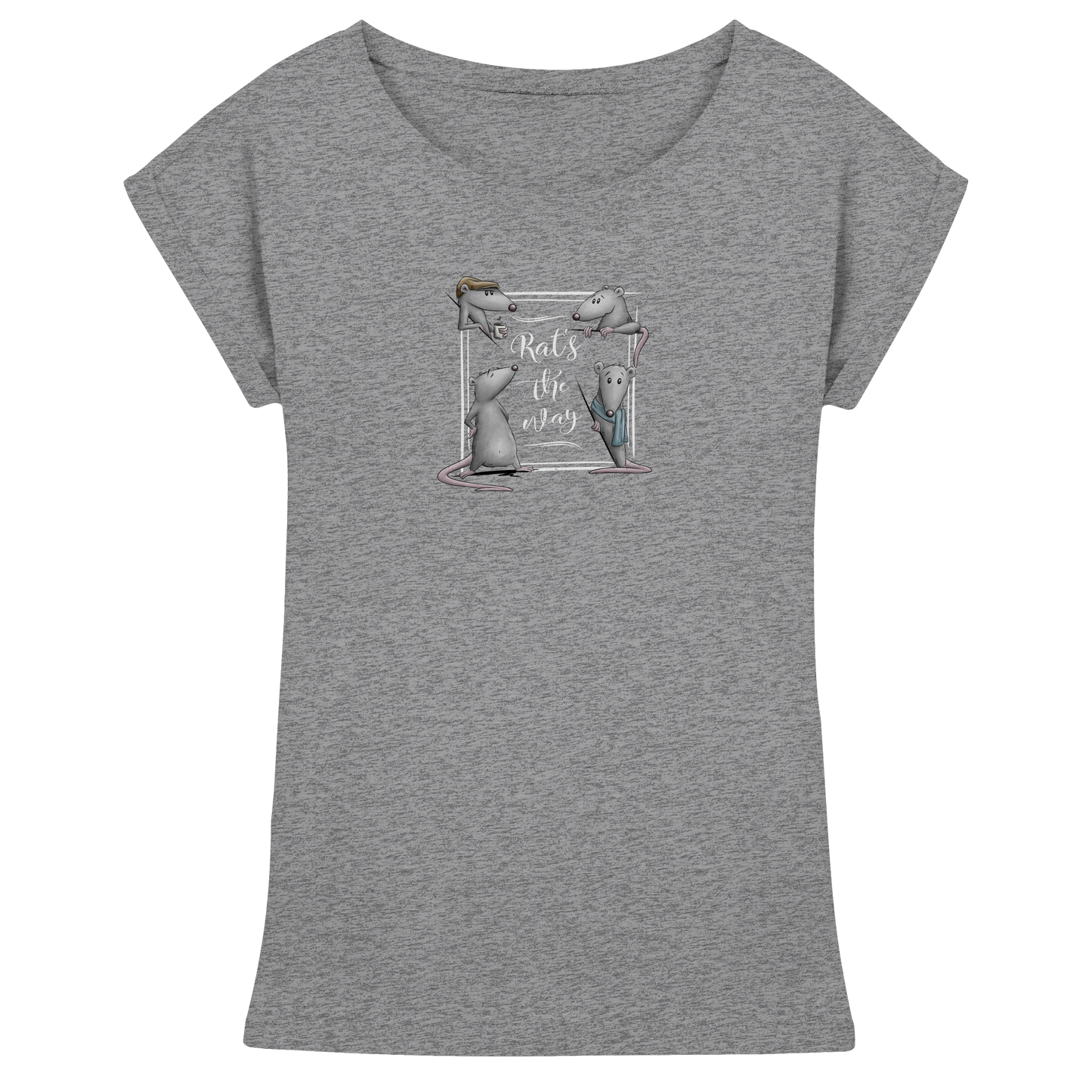 Rat’s The Way Kaffeehaus Ratten - Womens Extended Shoulder T-Shirt
