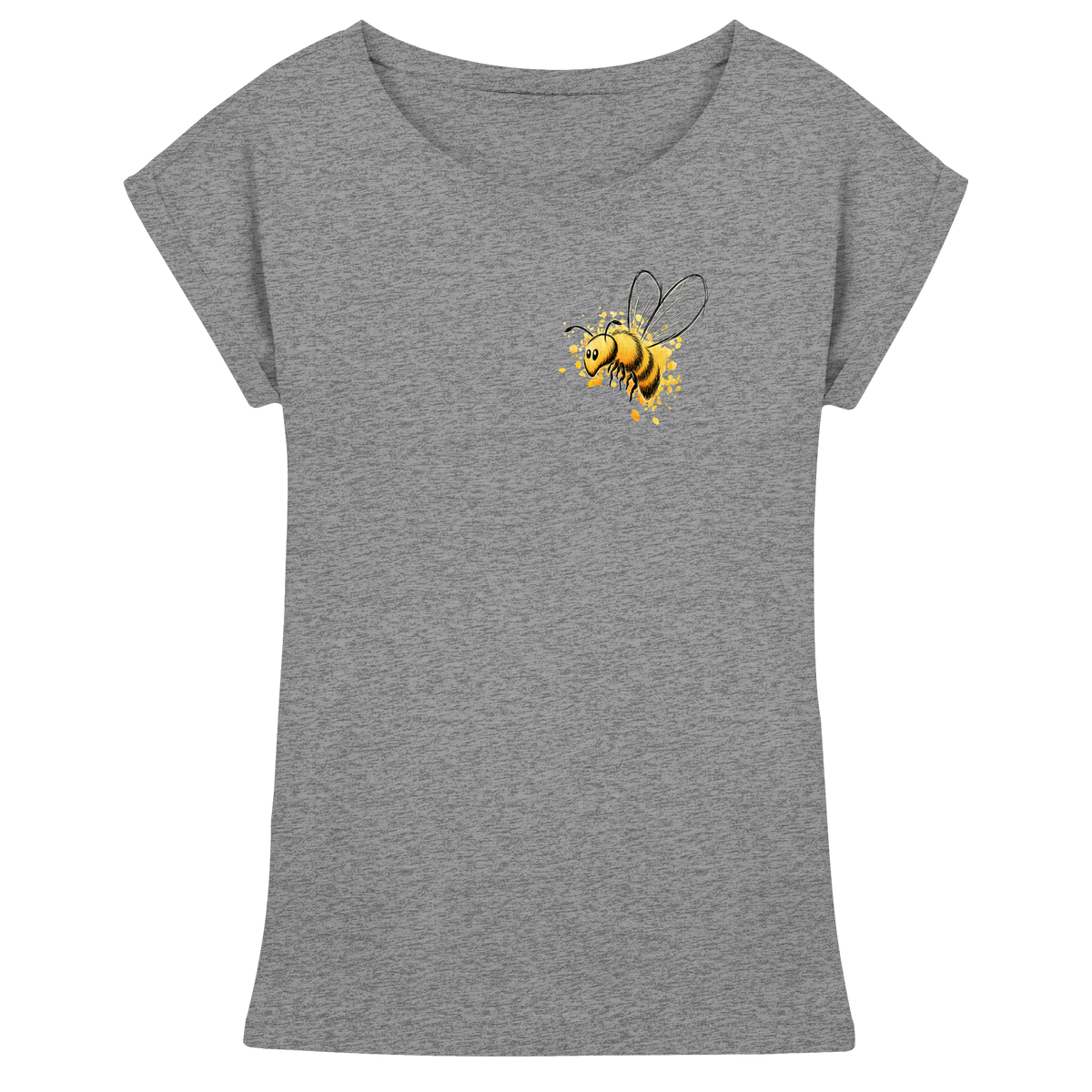 Lässige kleine Honig-Biene - Womens Extended Shoulder T-Shirt