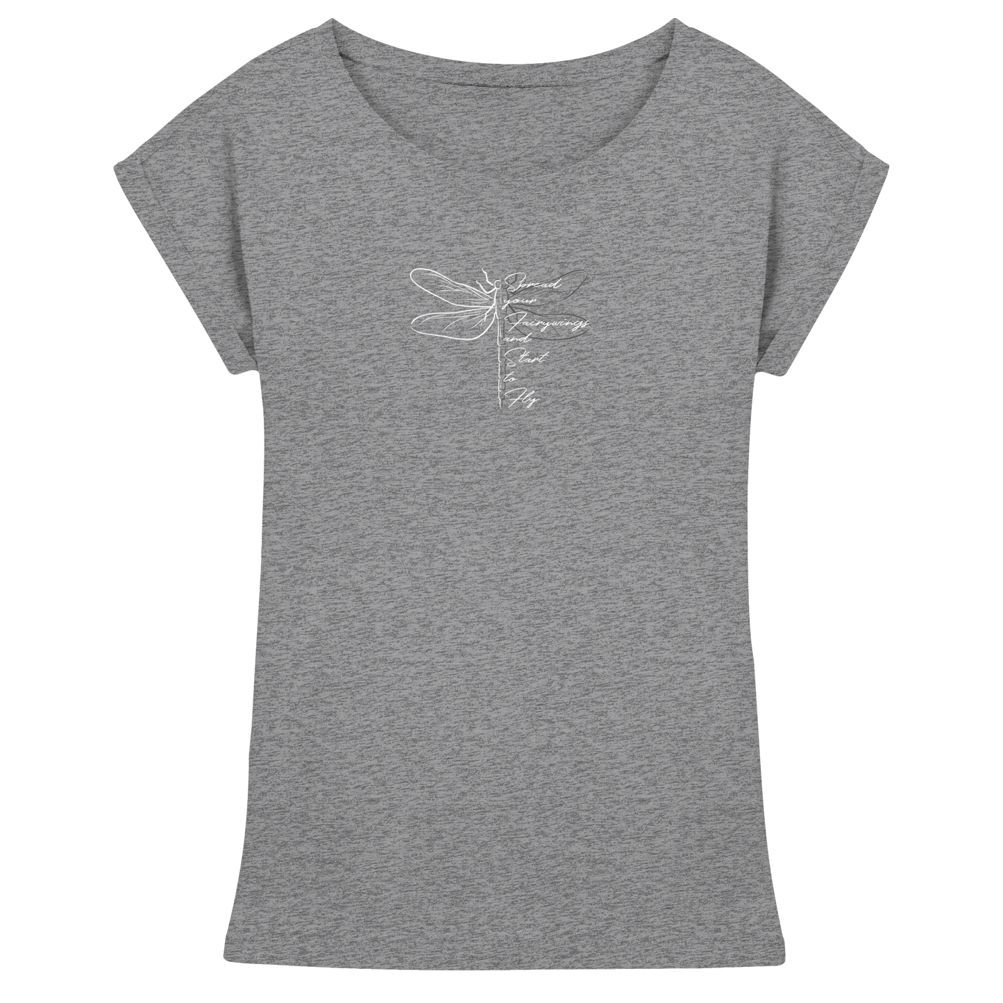 Breite die Flügel aus und flieg los | Libelle - Womens Extended Shoulder T-Shirt
