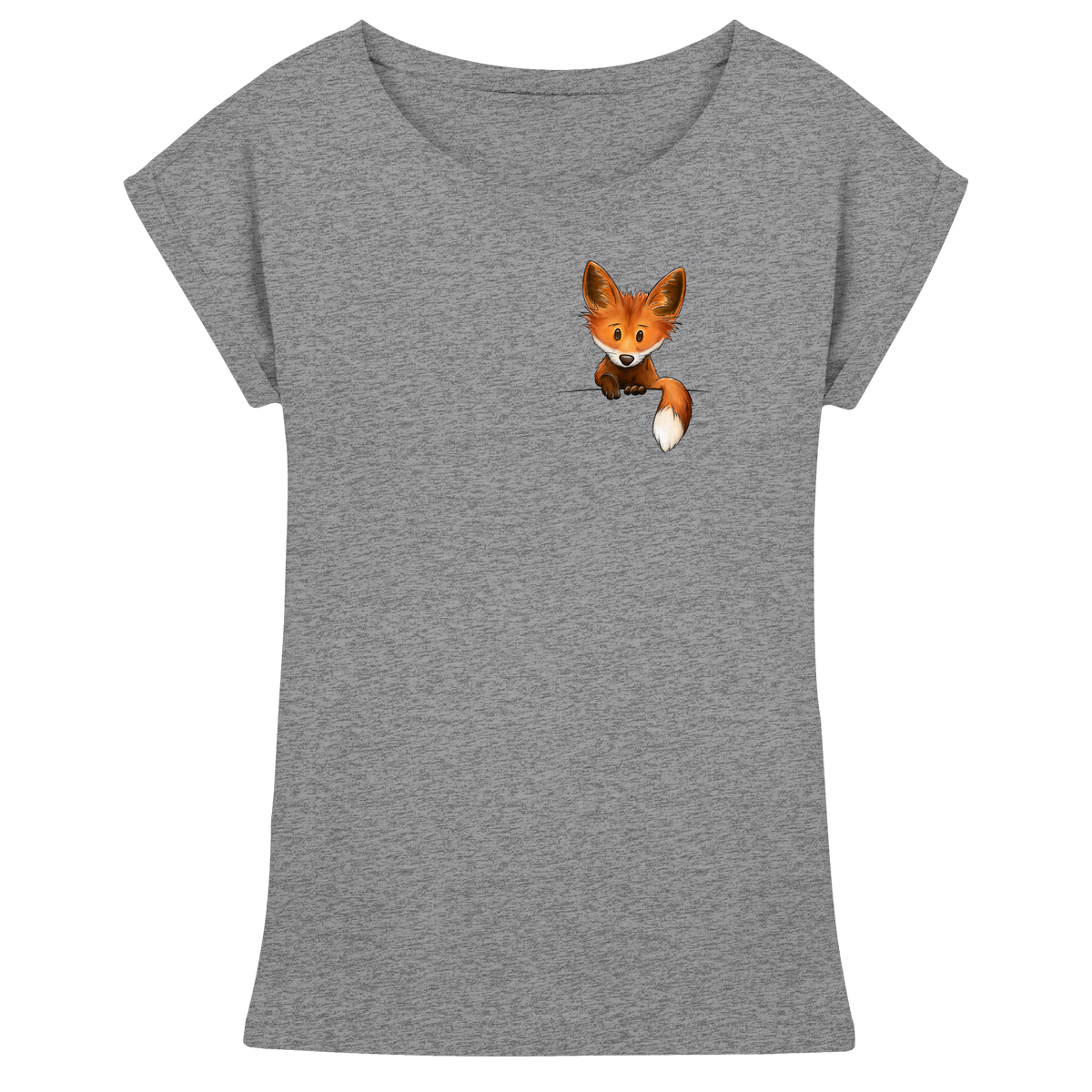 Funky Fuchs - Womens Extended Shoulder T-Shirt