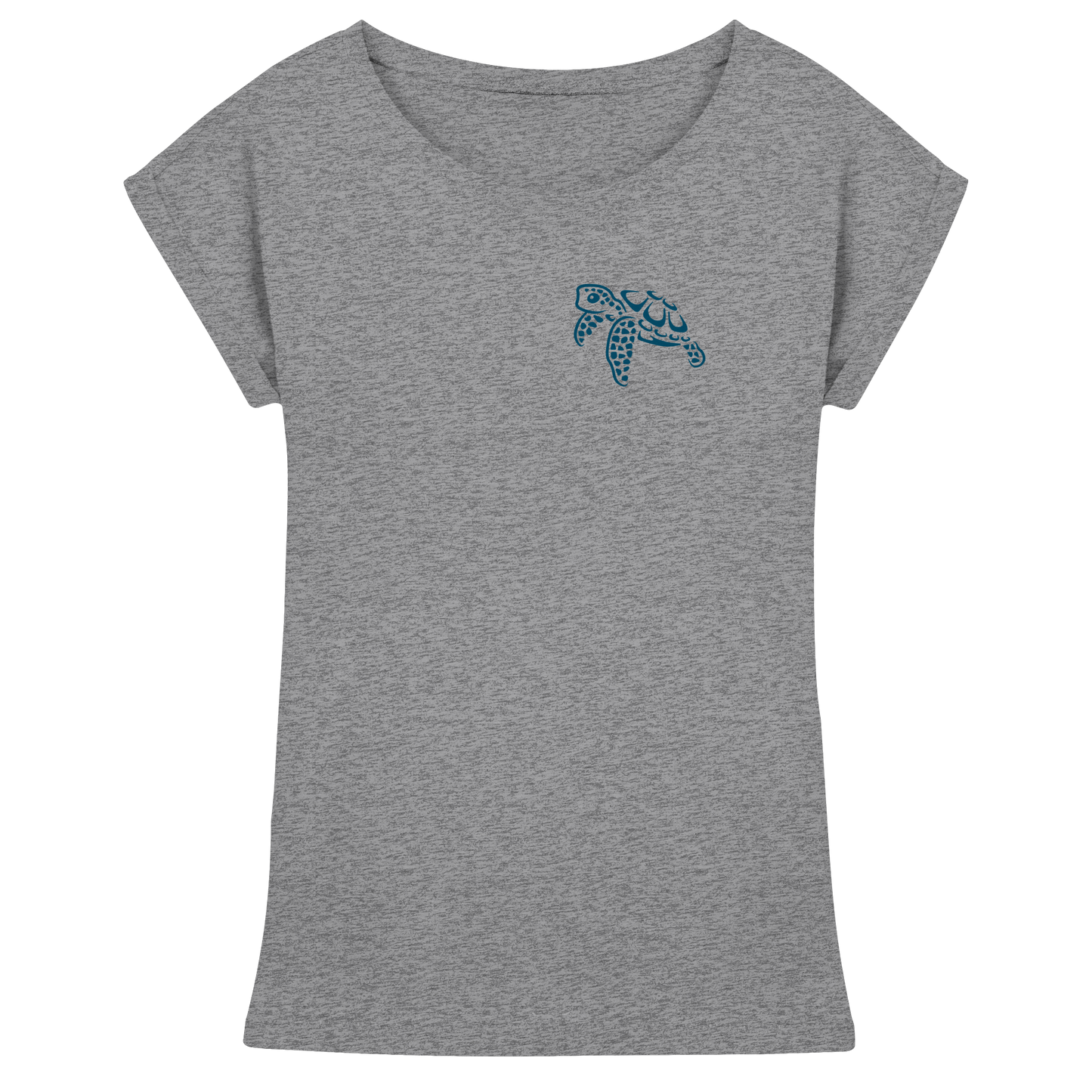 Lässig lustige Wasserschildkröte - Womens Extended Shoulder T-Shirt