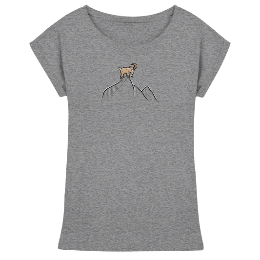 Ziegenbock in den Bergen - Womens Extended Shoulder T-Shirt