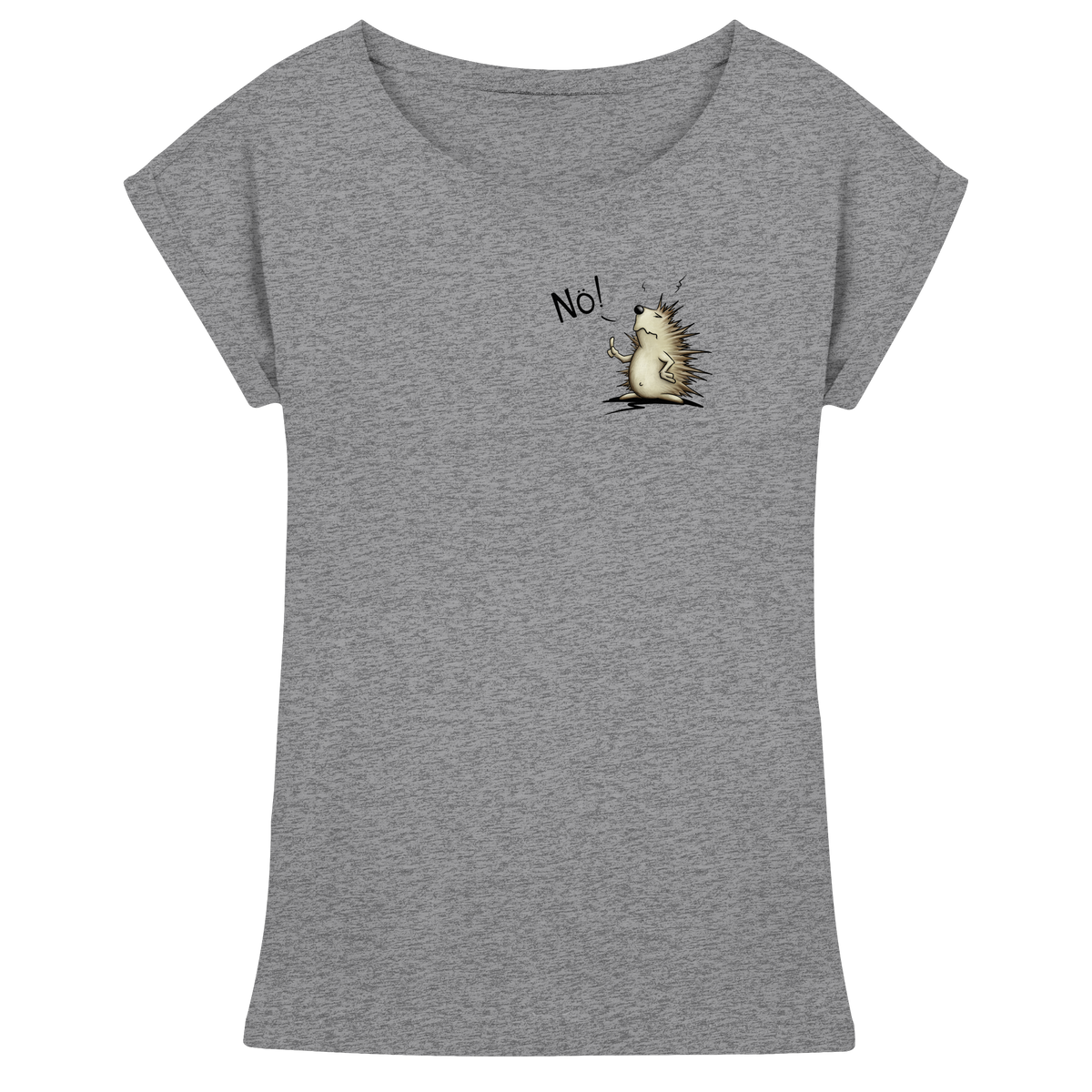 Nö! Grummeliger Igel - Womens Extended Shoulder T-Shirt
