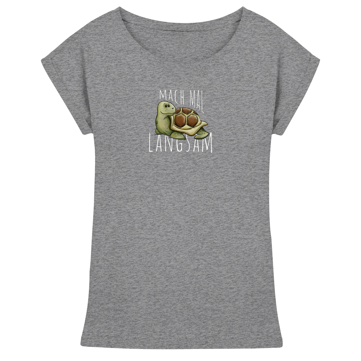 Mach mal langsam Schildkröte - Womens Extended Shoulder T-Shirt