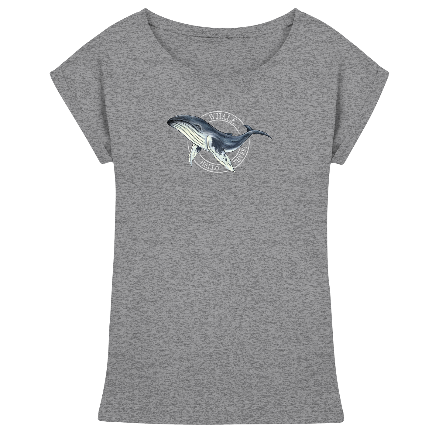 Whale, Hello There | Buckelwal - Womens Extended Shoulder T-Shirt