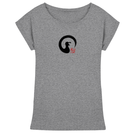 Moin kreischende japanische Enso Möwe - Womens Extended Shoulder T-Shirt