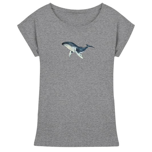Tiefsee Ozean-Riese Buckelwal - Womens Extended Shoulder T-Shirt