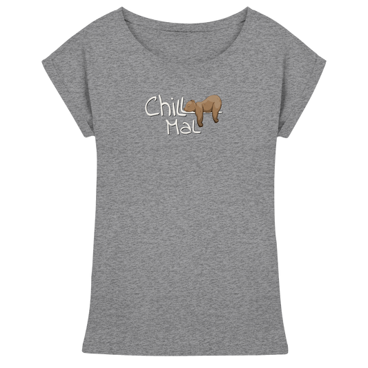 Chill Mal schläfriger Braunbär - Womens Extended Shoulder T-Shirt