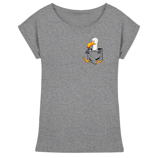 Kleine Möwe In Deiner Tasche - Womens Extended Shoulder T-Shirt