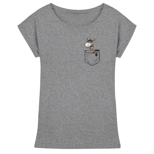Bockiger Esel in Deiner Tasche - Womens Extended Shoulder T-Shirt