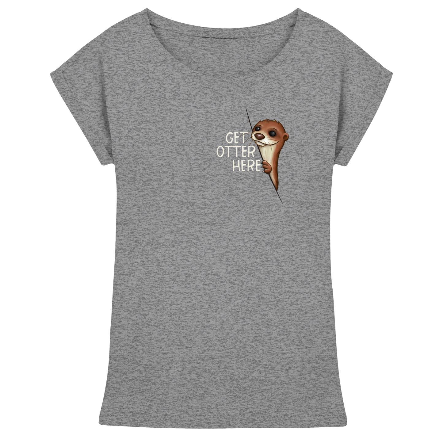 Get Otter Here | Lustiger Otter Kalauer - Womens Extended Shoulder T-Shirt