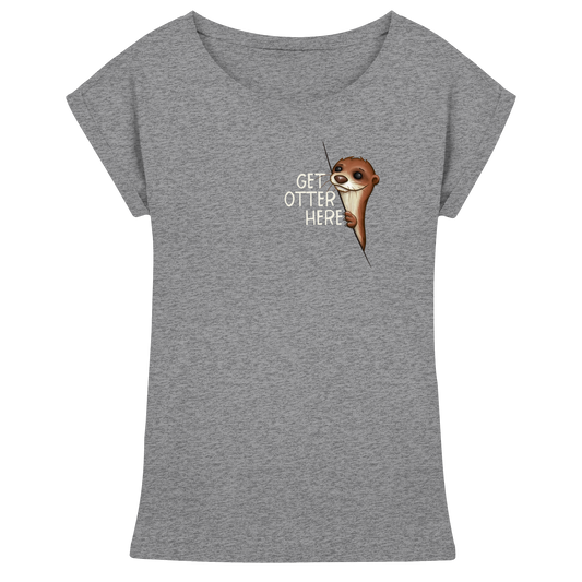 Get Otter Here | Lustiger Otter Kalauer - Womens Extended Shoulder T-Shirt