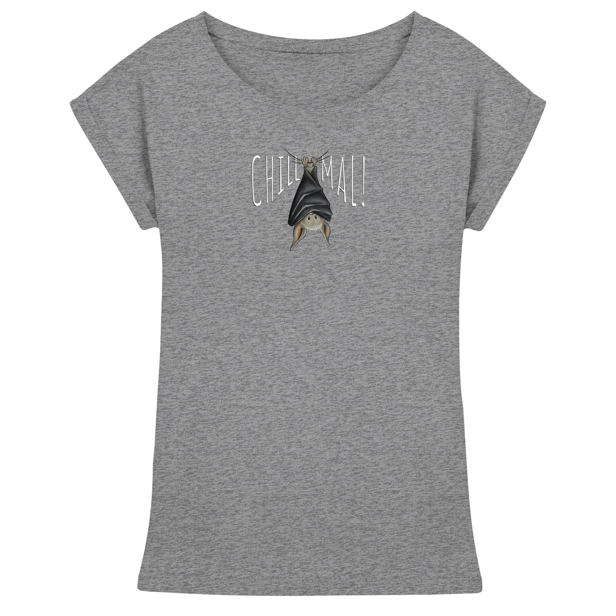Chill Mal gemütliche Fledermaus - Womens Extended Shoulder T-Shirt