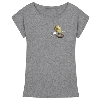 Dam It Verdammt Lustiger Biber - Womens Extended Shoulder T-Shirt