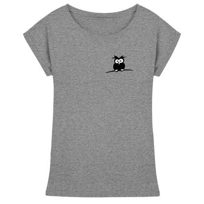 Kleine struppige Eule - Womens Extended Shoulder T-Shirt