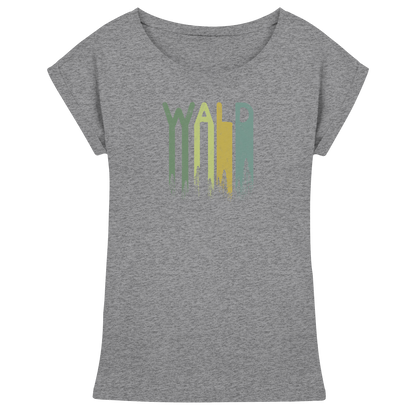 Wald Retro Forst Schriftzug - Womens Extended Shoulder T-Shirt
