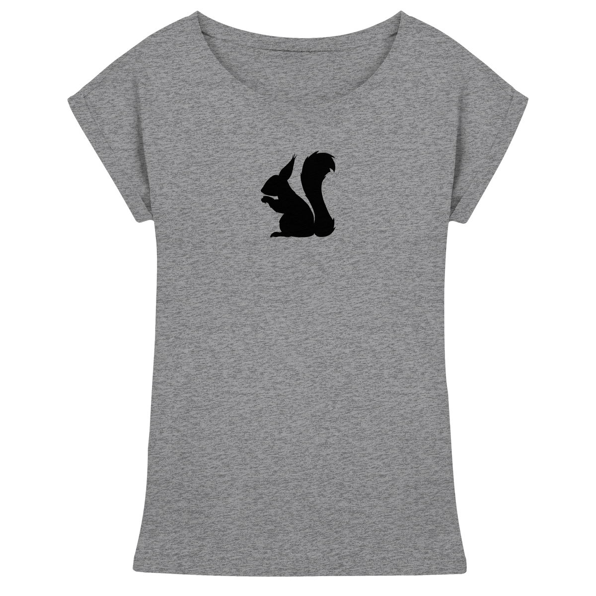 Eichhörnchen Silhouette - Womens Extended Shoulder T-Shirt
