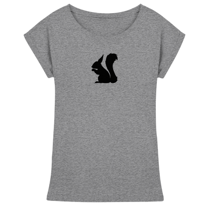 Eichhörnchen Silhouette - Womens Extended Shoulder T-Shirt