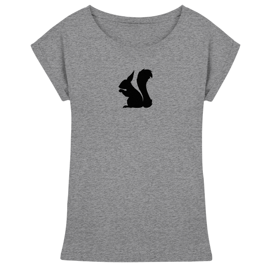 Eichhörnchen Silhouette - Womens Extended Shoulder T-Shirt