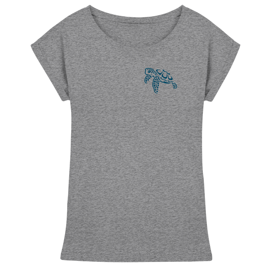 Lässig lustige Wasserschildkröte - Womens Extended Shoulder T-Shirt