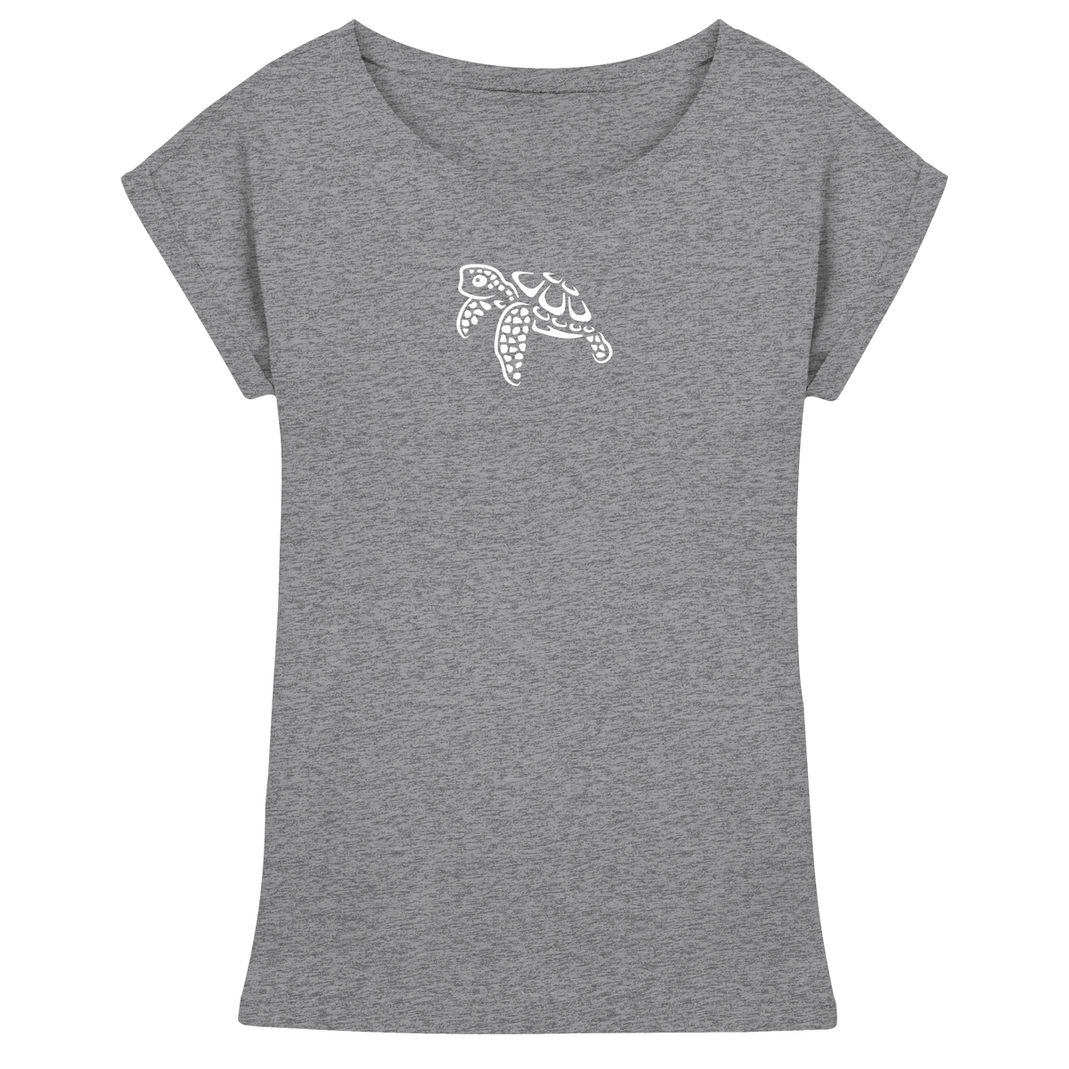 schwimmende Meeres-Schildkröte - Womens Extended Shoulder T-Shirt