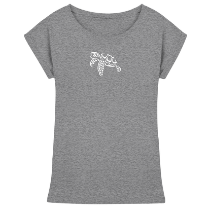 schwimmende Meeres-Schildkröte - Womens Extended Shoulder T-Shirt