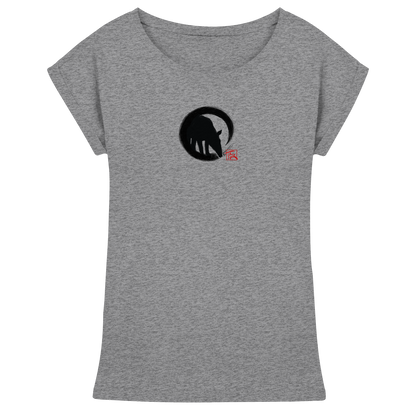Zen Tapir im japanischen Enso Kreis - Womens Extended Shoulder T-Shirt