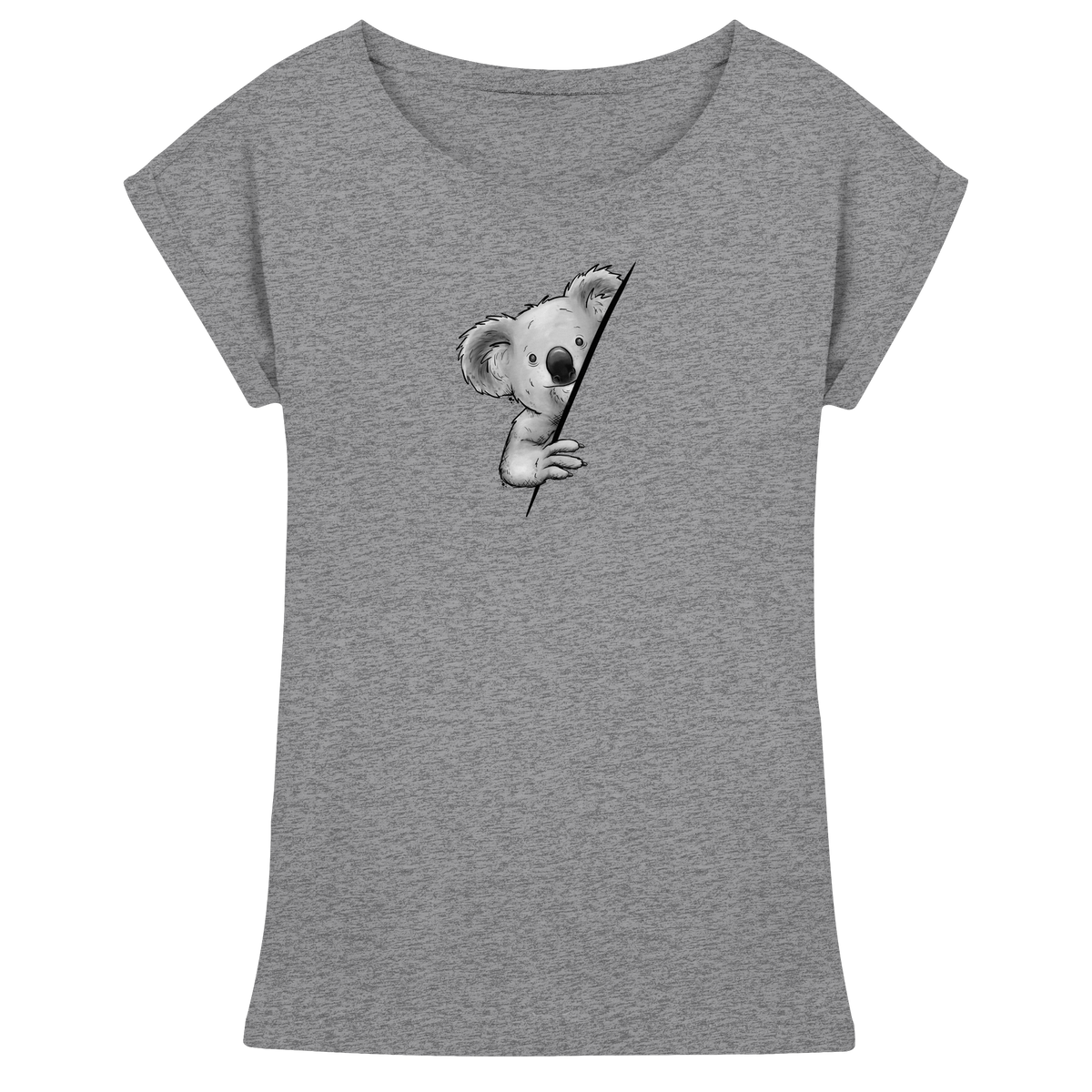 Koala Bär Illustration - Womens Extended Shoulder T-Shirt