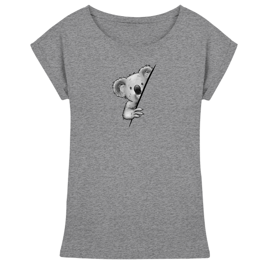 Koala Bär Illustration - Womens Extended Shoulder T-Shirt