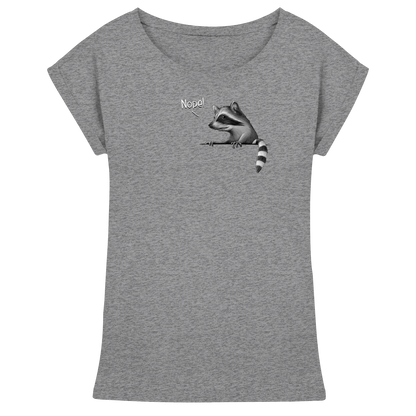 Nope! Frecher verwegener Waschbär - Womens Extended Shoulder T-Shirt