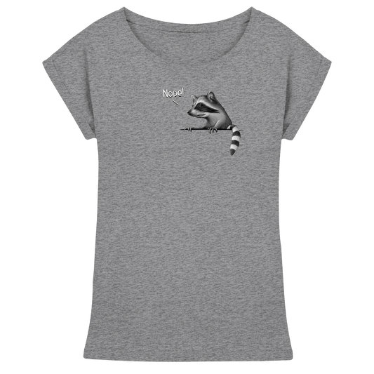 Nope! Frecher verwegener Waschbär - Womens Extended Shoulder T-Shirt