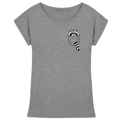 Waschbär in Deiner Tasche - Womens Extended Shoulder T-Shirt