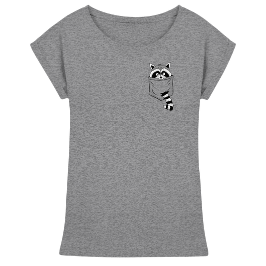 Waschbär in Deiner Tasche - Womens Extended Shoulder T-Shirt