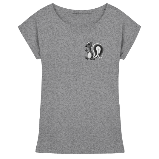 Lustig stinkiges Stinktier - Womens Extended Shoulder T-Shirt
