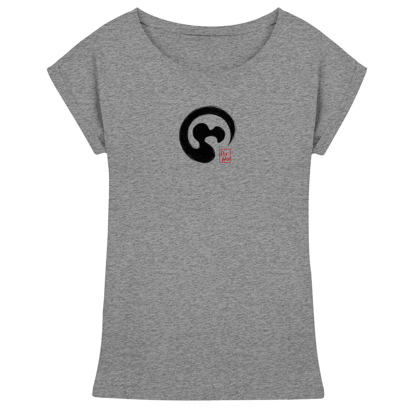 Zen Dodo im japanischen Enso Kreis - Womens Extended Shoulder T-Shirt