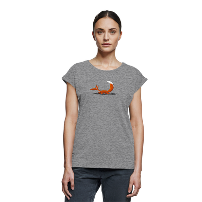 Lässiger cooler Fuchs | Mr. Fox, der Schleicher - Womens Extended Shoulder T-Shirt