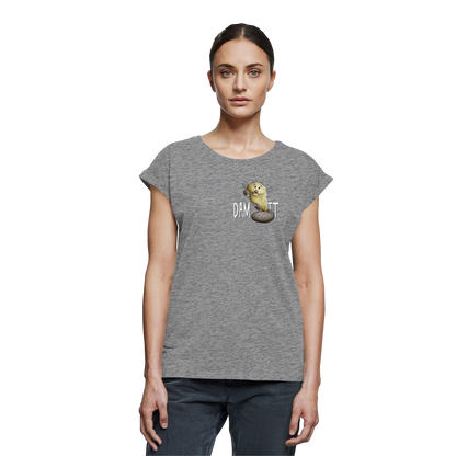 Dam It Verdammt Lustiger Biber - Womens Extended Shoulder T-Shirt