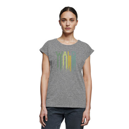 Wald Retro Forst Schriftzug - Womens Extended Shoulder T-Shirt