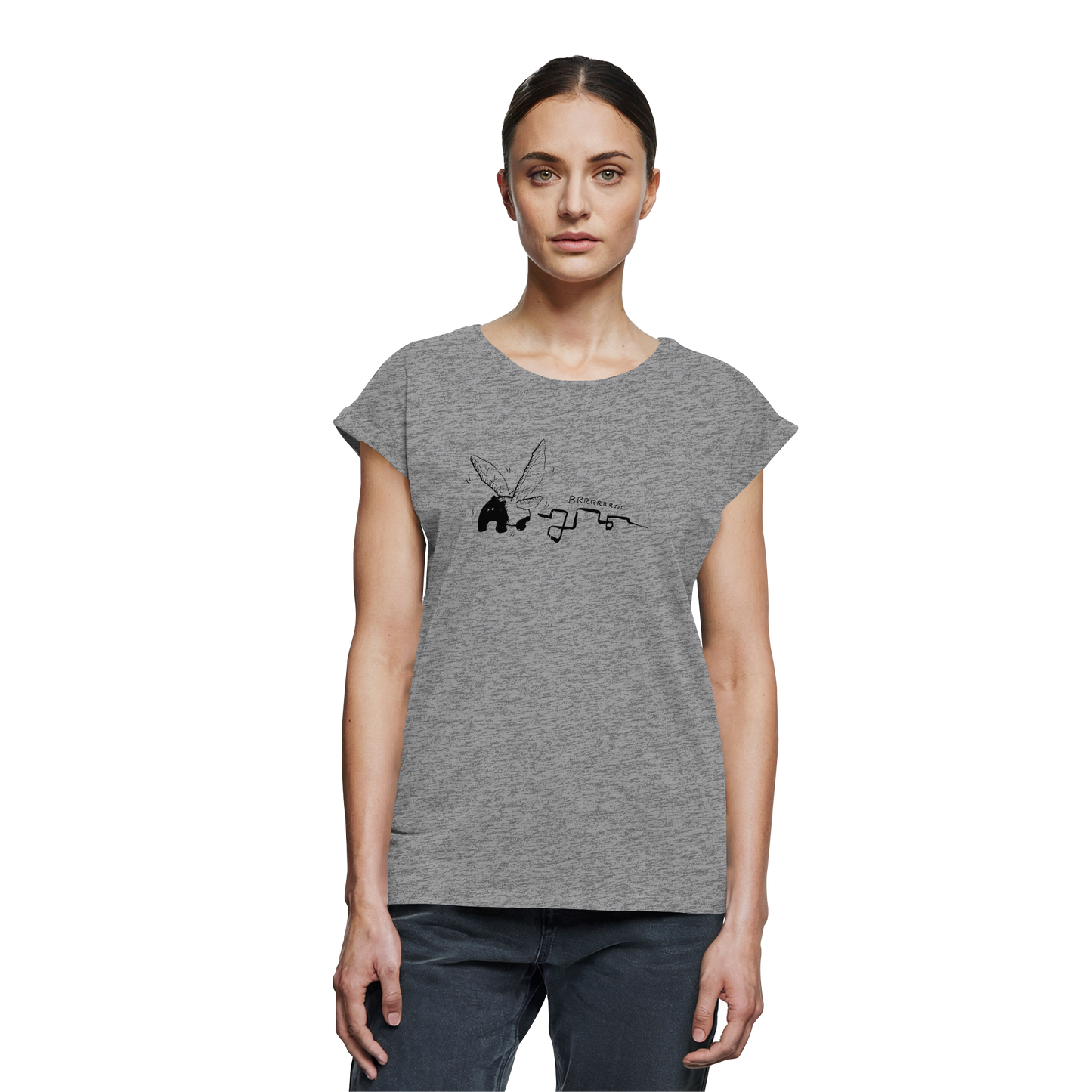 zauberhaft flatternde Tapir Fee - Womens Extended Shoulder T-Shirt