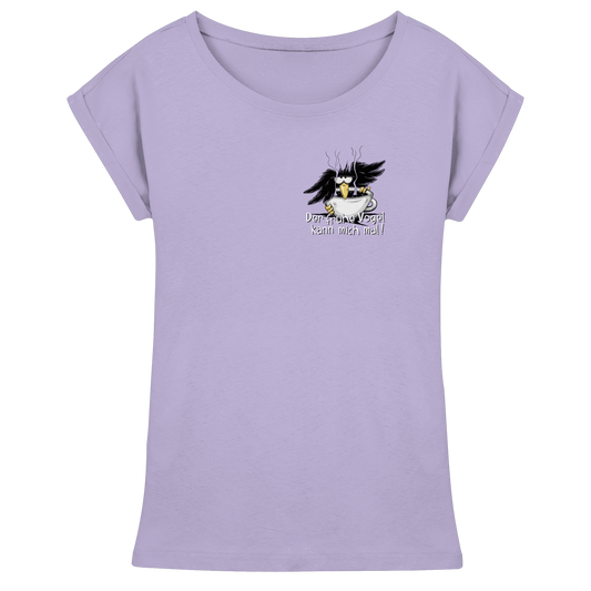 Der frühe Vogel kann mich mal | Kaffee Rabe - Womens Extended Shoulder T-Shirt