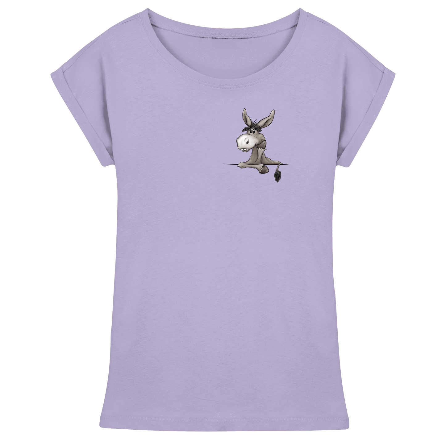 Lustiger lässiger Esel - Womens Extended Shoulder T-Shirt